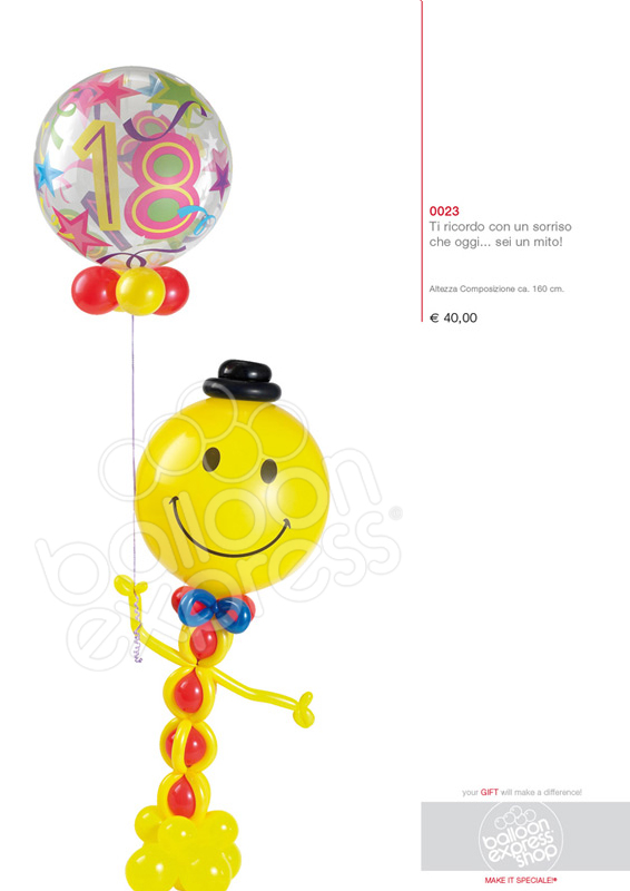 Composizione palloncini 18° Compleanno Composizione palloncini 18° Compleanno