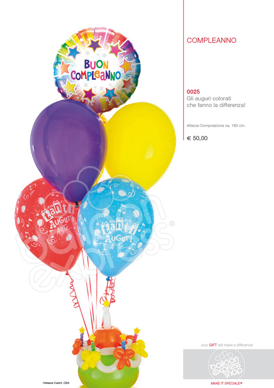 Composizione palloncini Compleanno Composizione palloncini Compleanno