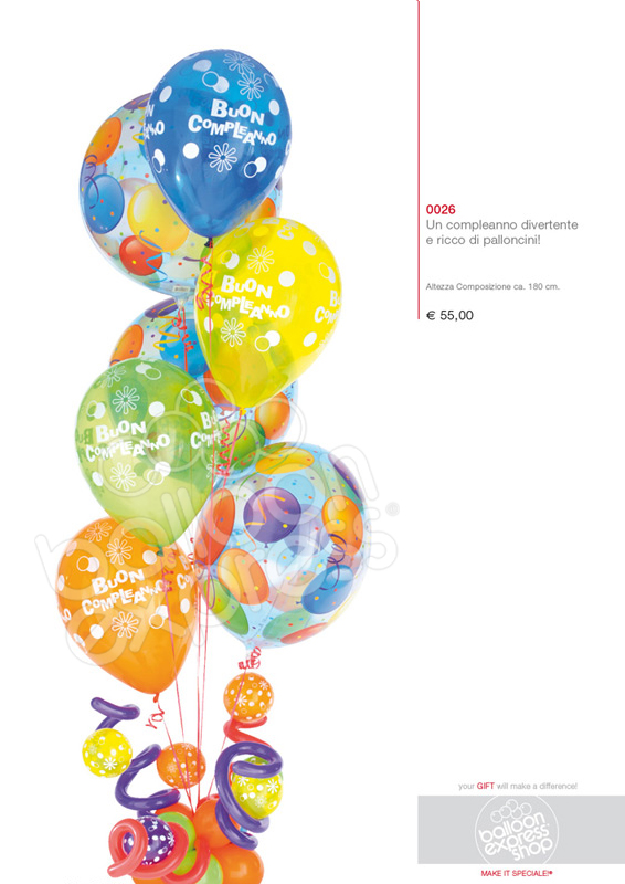 Composizione palloncini Compleanno Composizione palloncini Compleanno