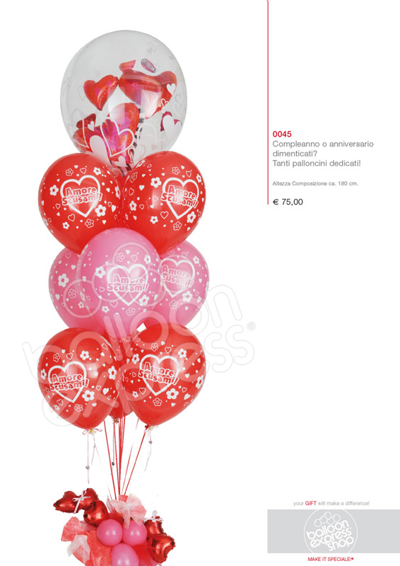 Composizione palloncini Amore Composizione palloncini Amore