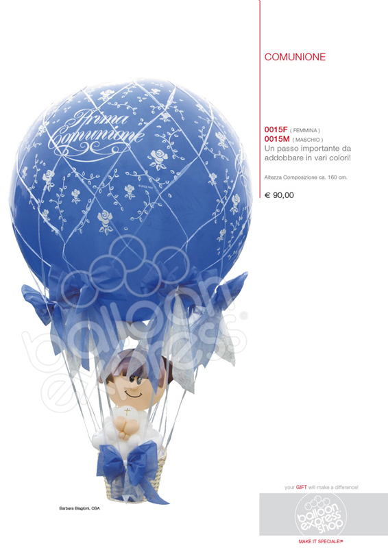 Composizione palloncini Comunione Composizione palloncini Comunione