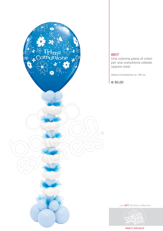 Composizione palloncini Comunione Composizione palloncini Comunione