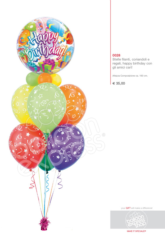 Composizione palloncini Compleanno Composizione palloncini Compleanno