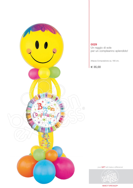 Composizione palloncini Compleanno Composizione palloncini Compleanno