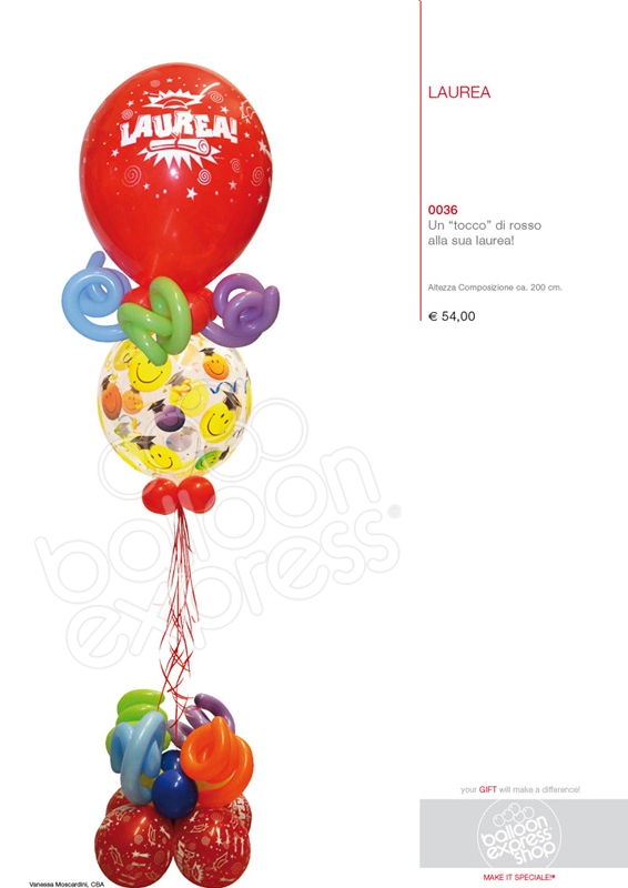 Composizione palloncini Laurea Composizione palloncini Laurea