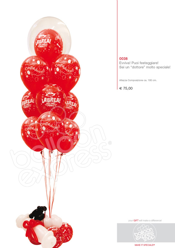 Composizione palloncini Laurea Composizione palloncini Laurea
